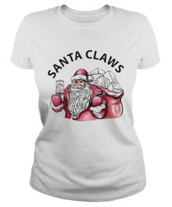 Santa Claws White Claw Christmas Drinking  Classic Ladies