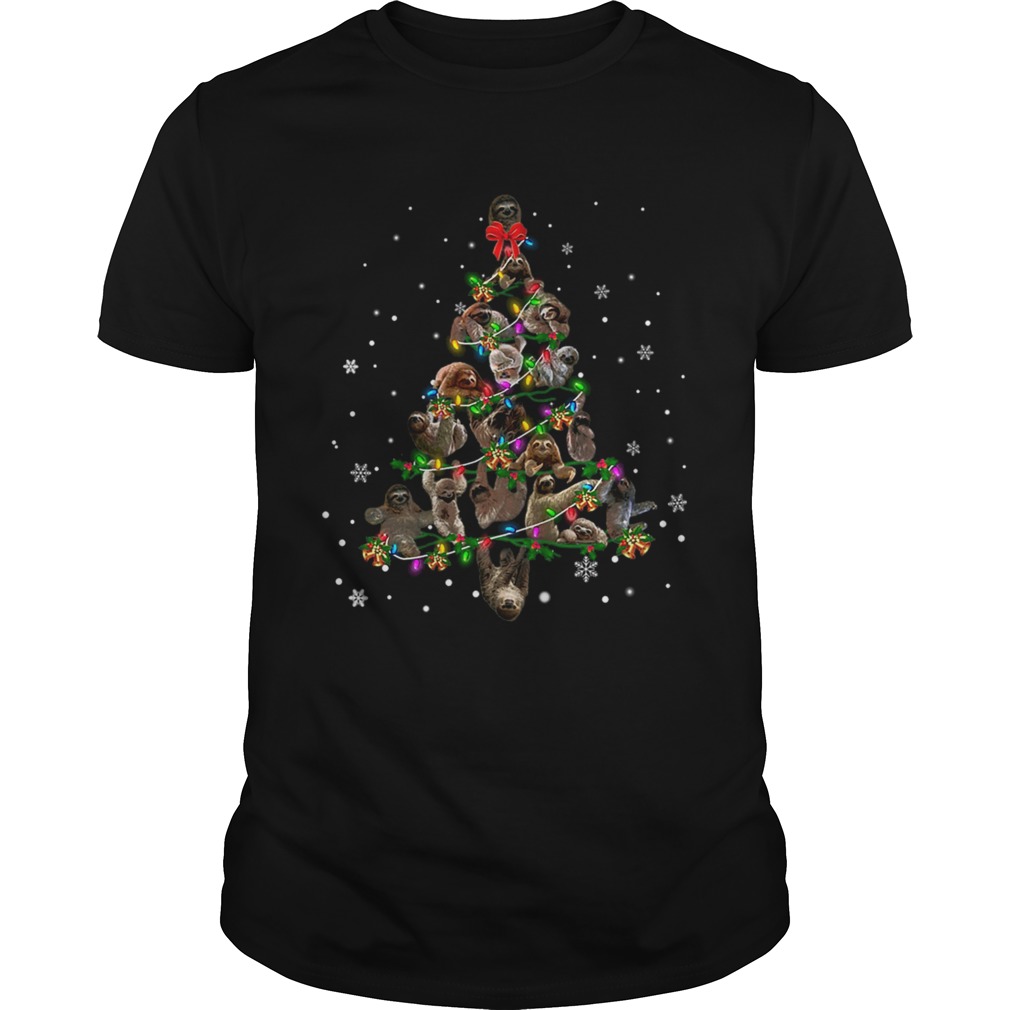 Sloth Christmas Tree TShirt