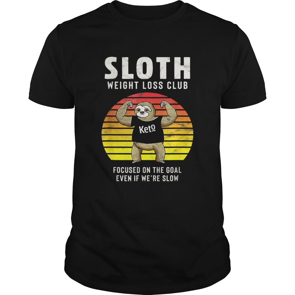 Vintage Weight Loss Sloth Lover Gifts shirt