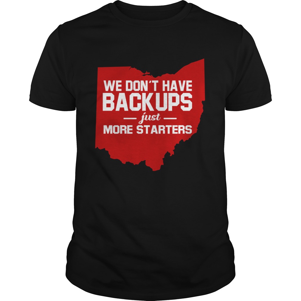 We Dont Have Backups Just More Startersmap shirt