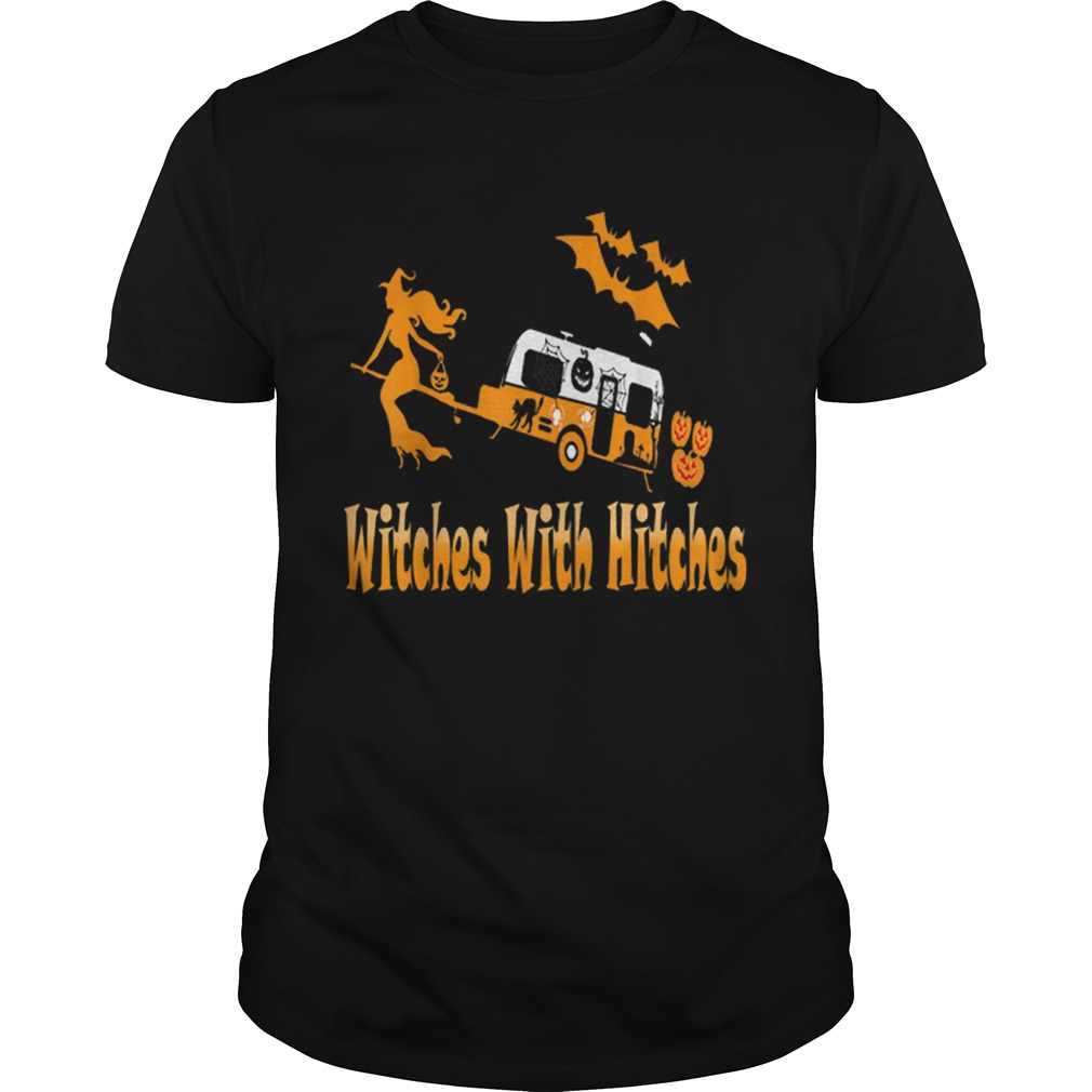 Witches With Hitches Camping Funny Halloween Womens shirt