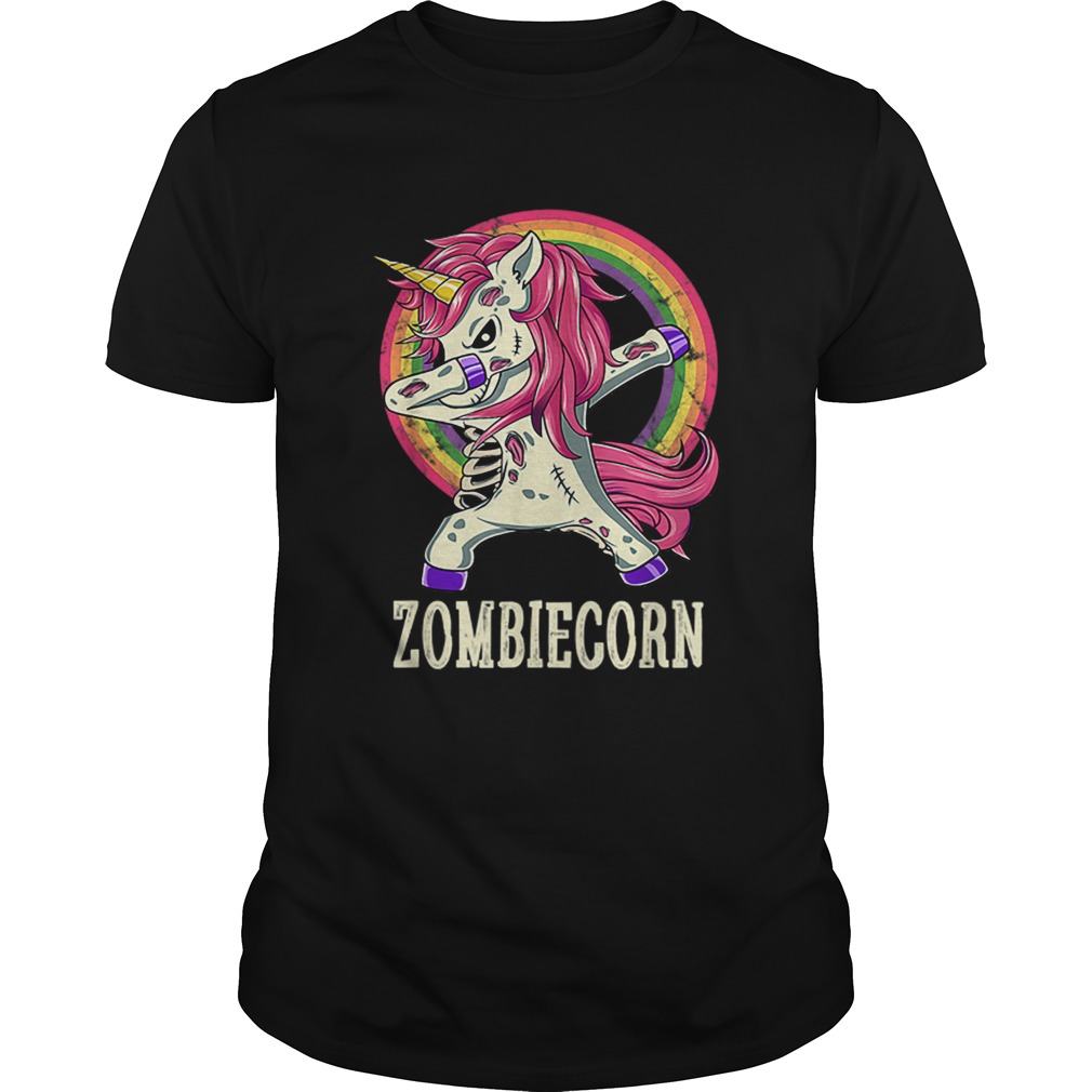 Zombiecorn Zombie Unicorn Dab Dance Halloween Gift shirt
