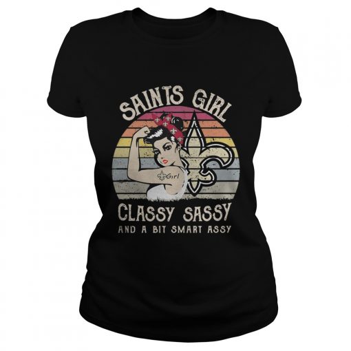 1572842739New Orleans Saints girl classy sassy and a bit smart assy vintage  Classic Ladies