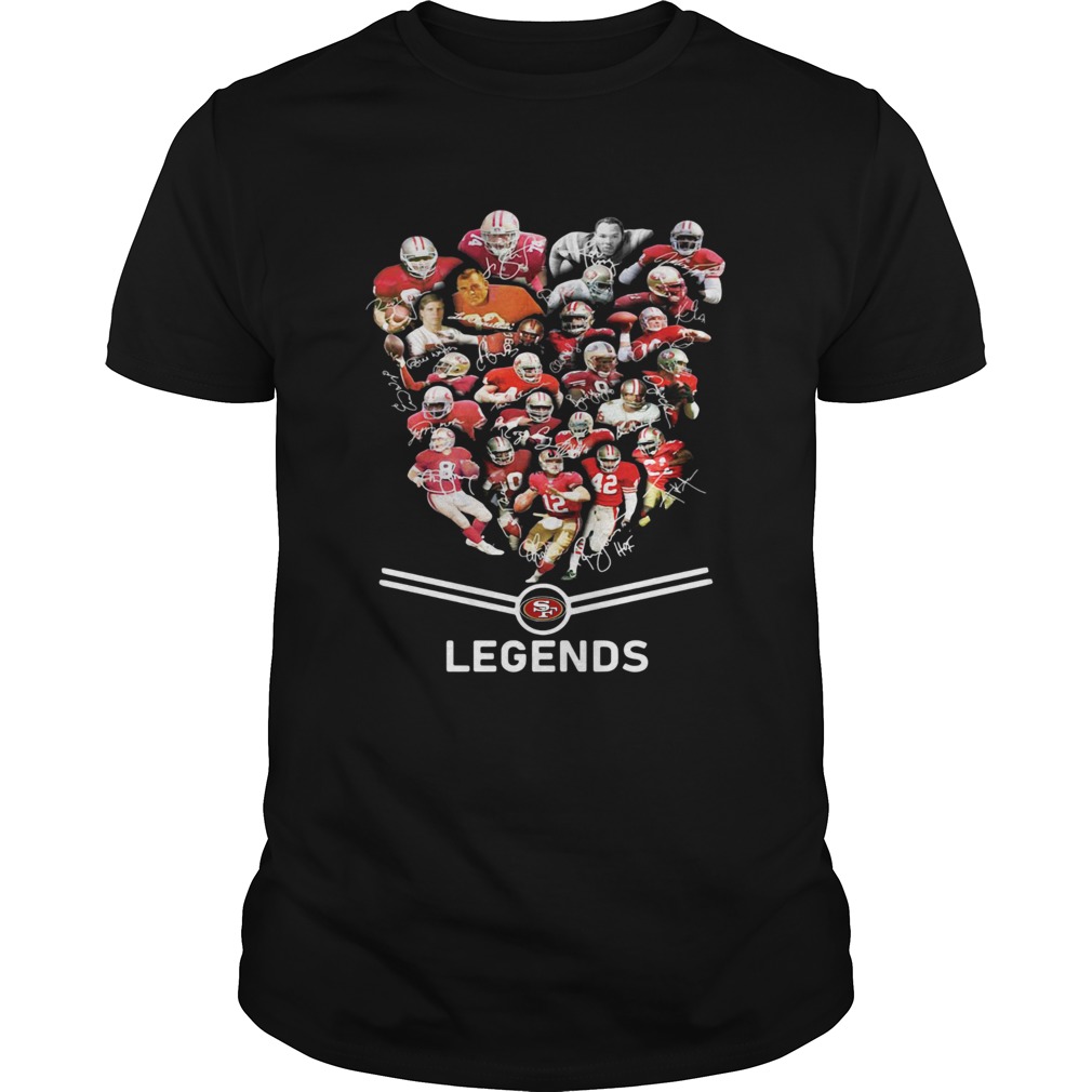 San Francisco 49ers Players Legends Signatures shirt