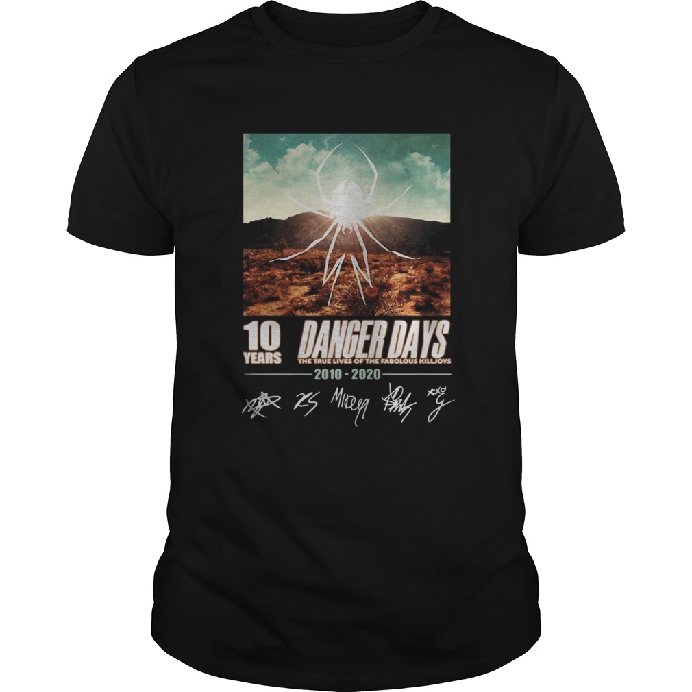 Spider 10 years Danger Days The True Lives Of The Fabolous Killjoys 2010 2020 Signatures shirt