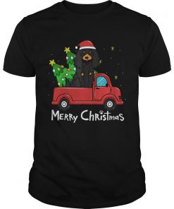 1572861785Gordon Setter Christmas Truck Tree Merry Christmas  Unisex