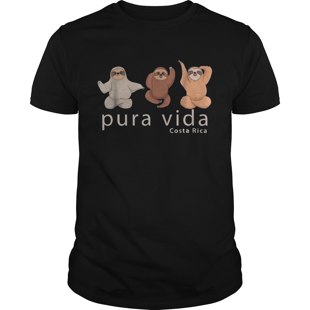 Costa Rica Sloths Souvenir Pura Vida shirt