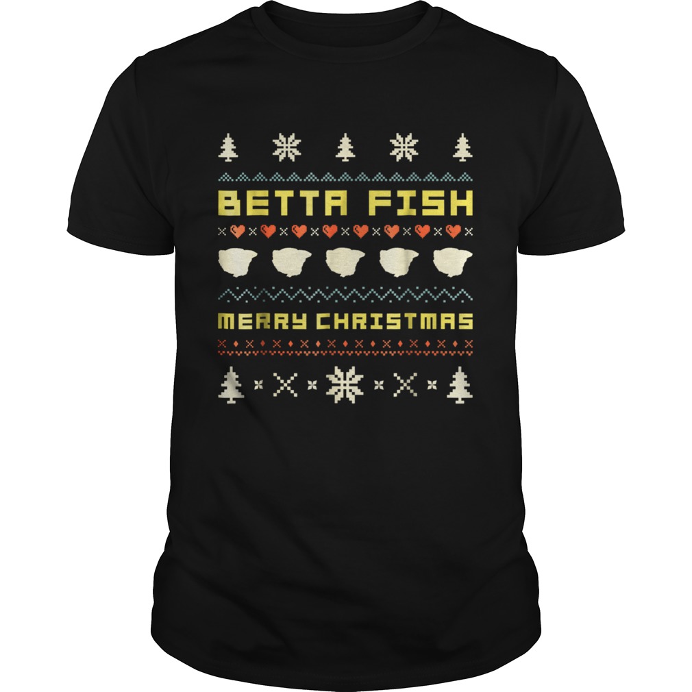 Betta Fish Christmas Ugly shirt