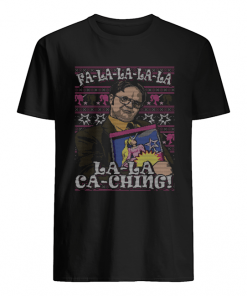 Dwight Schrute Fa La La La La La Ca Ching Ugly Christmas  Classic Men's T-shirt