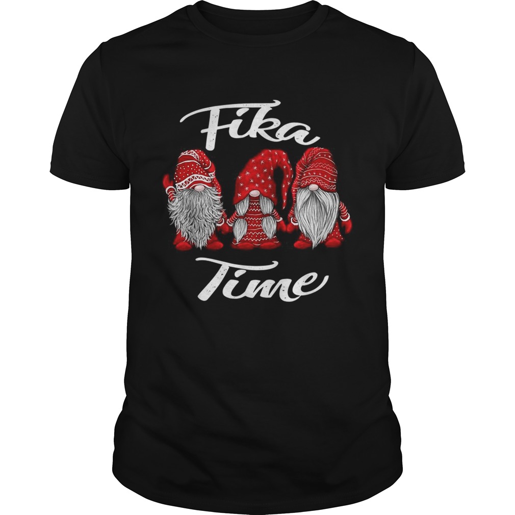 Gnomies Santa fika time Christmas shirt