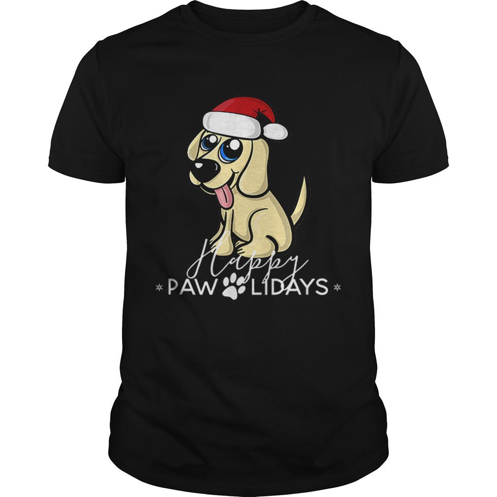 Golden Retriever Puppy Christmas Santa Hat shirt