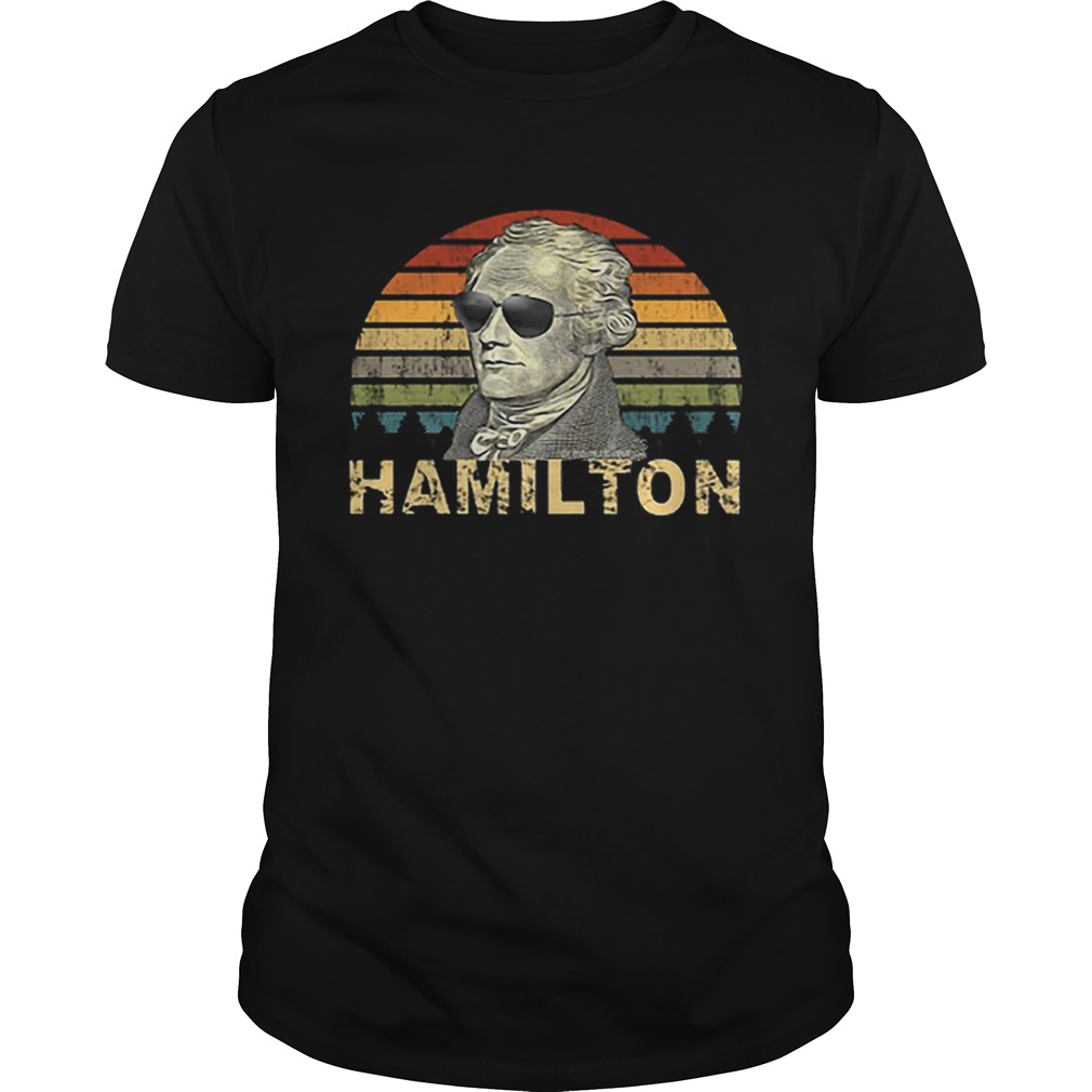 Hamilton Wearing Sunglasses Vintage shirt