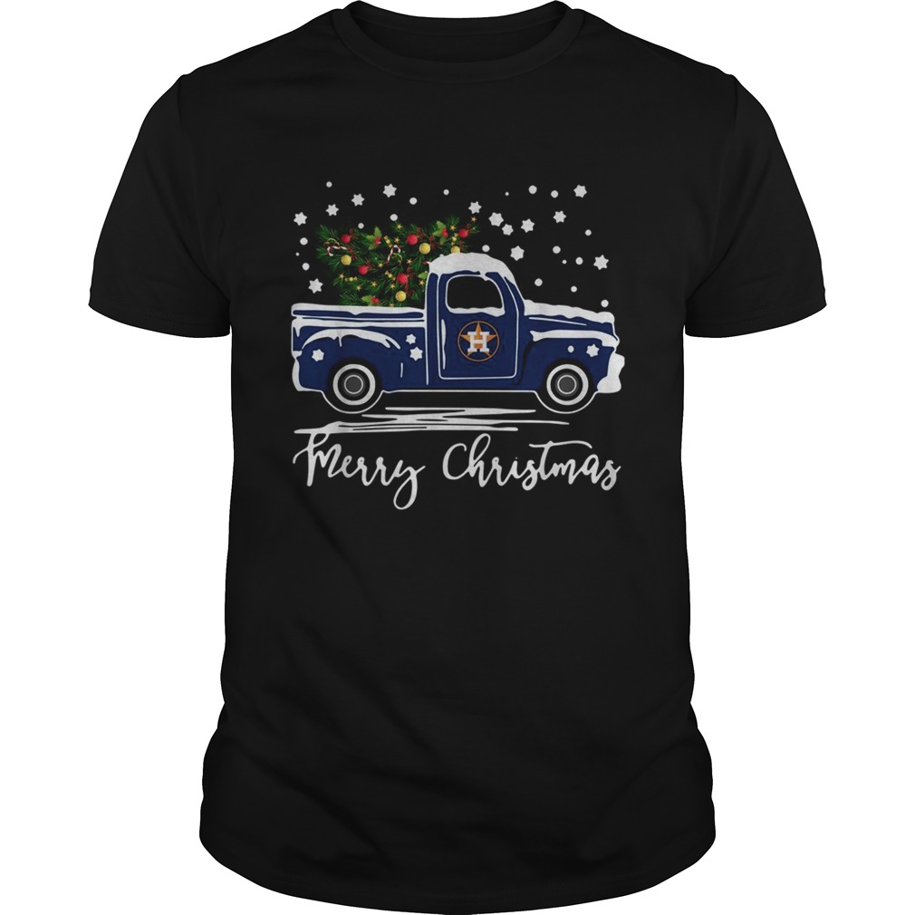 Houston Astros Blue car merry Christmas shirt