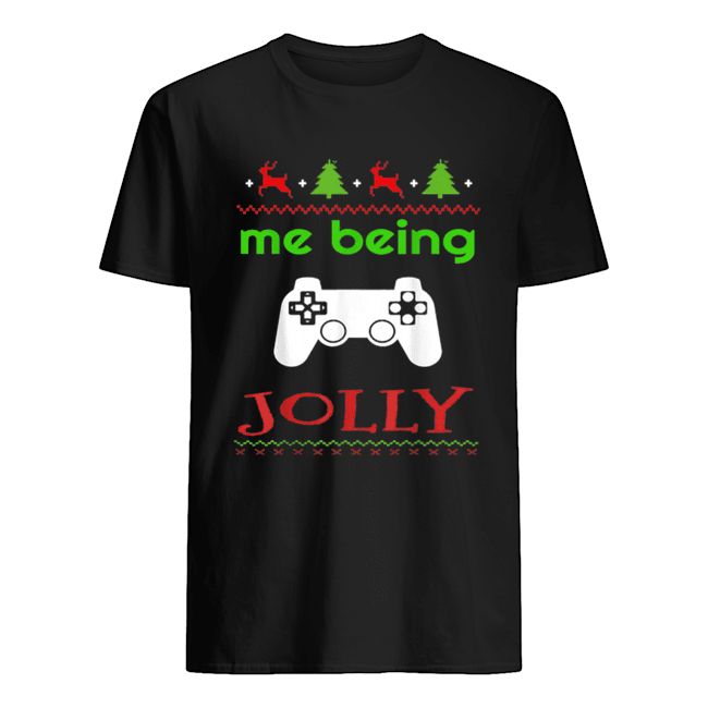 Me Being Jolly Xmas Nerd Pajama Funny Gamer shirt