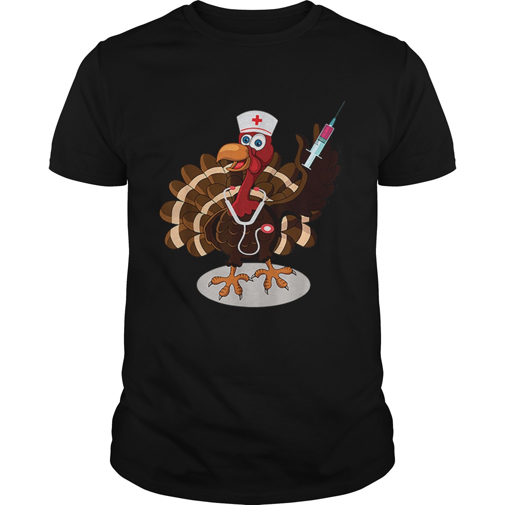 Nurse Turkey Costume Thanksgiving Doctor Gifts shirt