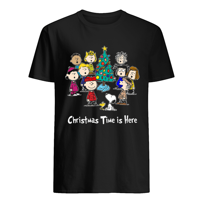Peanuts Charlie Brown Snoopy Christmas Time is here shirt