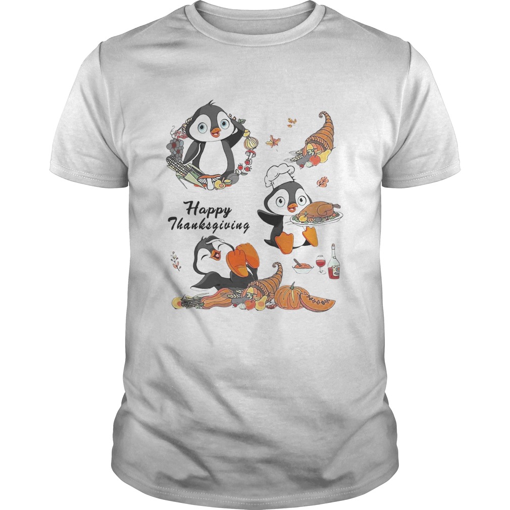 Penguins Happy Thanksgiving shirt