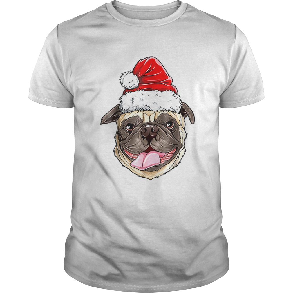 Pug Santa Christmas Kids Boys Girls Xmas Gifts Hat shirt