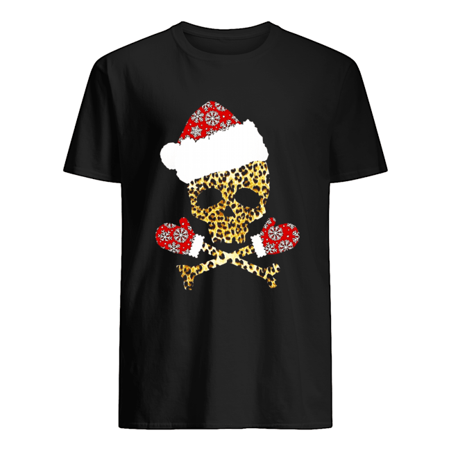 Santa Skull Leopard Christmas shirt