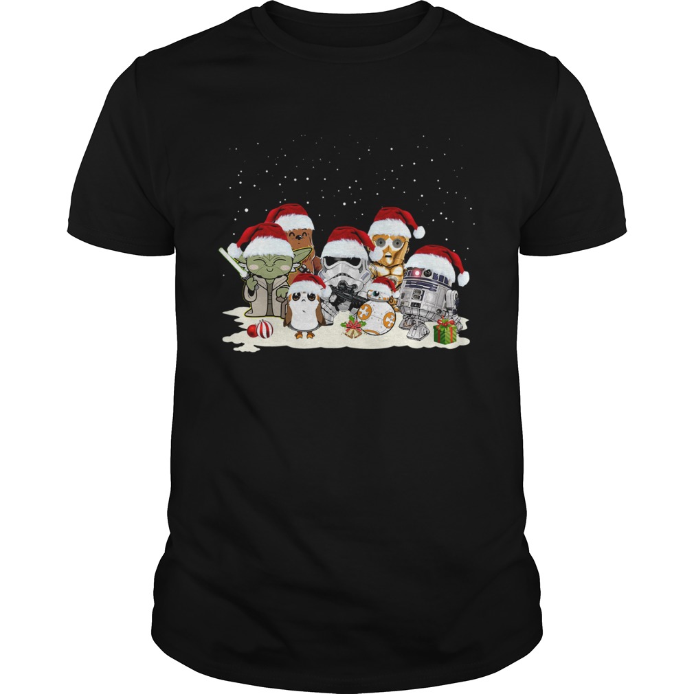 Star War Yoda Chewbacca Cartoon R2D2 Chewbacca Trooper Christmas shirt