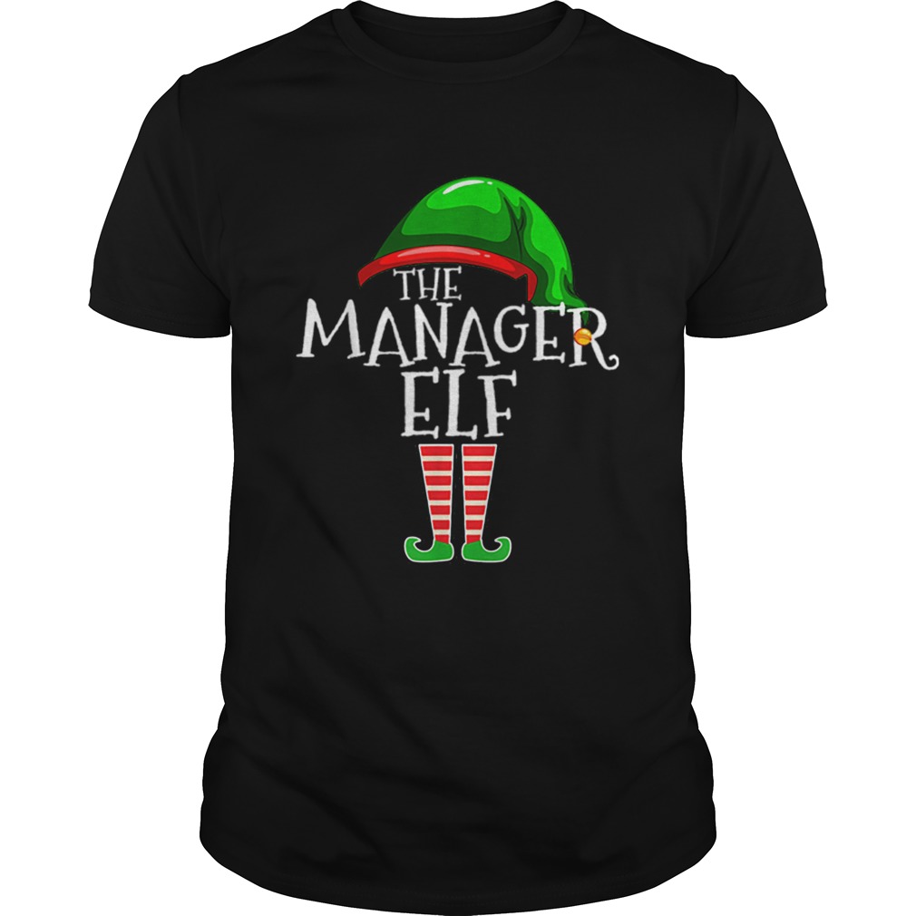 The Manager Elf Group Matching Family Christmas Gifts Boss shirt