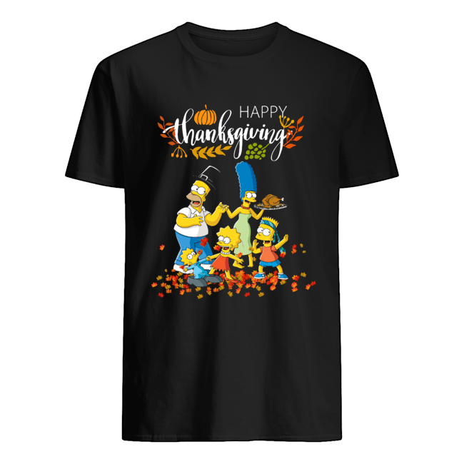 The Simpsons characters happy thanksgiving shirt