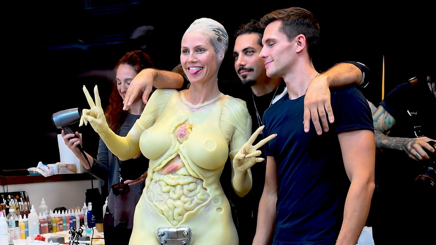 Heidi Klum’s Halloween Costume is Gruesome, Gory, and a Complete Secret