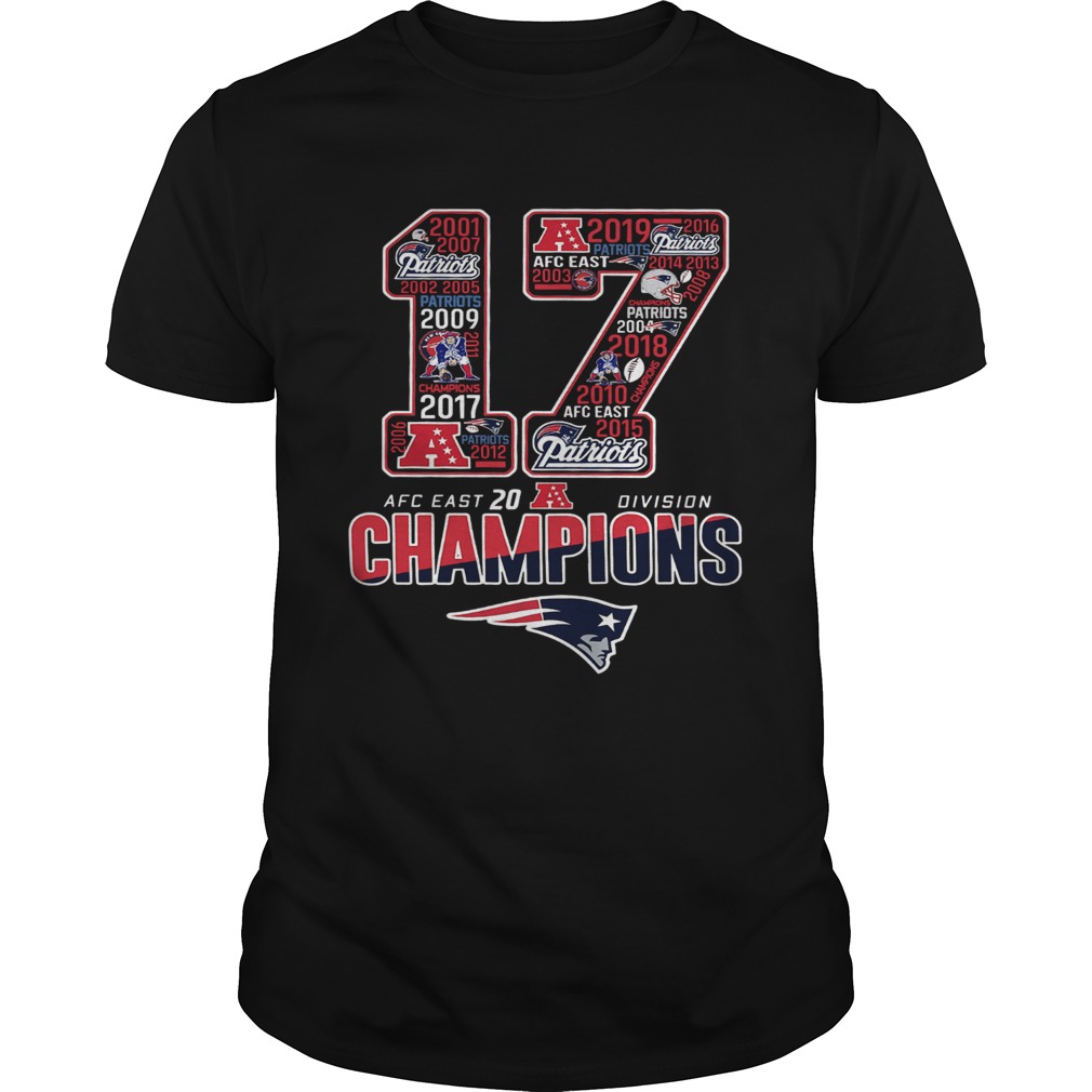 17 Division Champions New England Patriots shirt - Kingteeshop