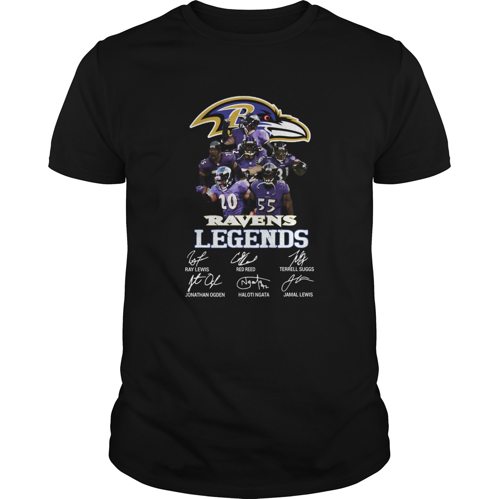 Baltimore Ravens AFC North Division Champions Signatures 2019 shirt