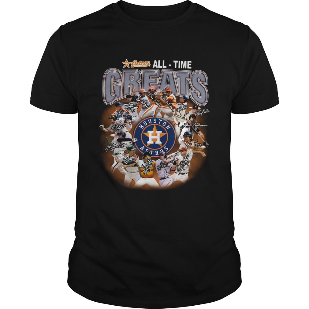 Houston Astros all time greats players signatures shirt