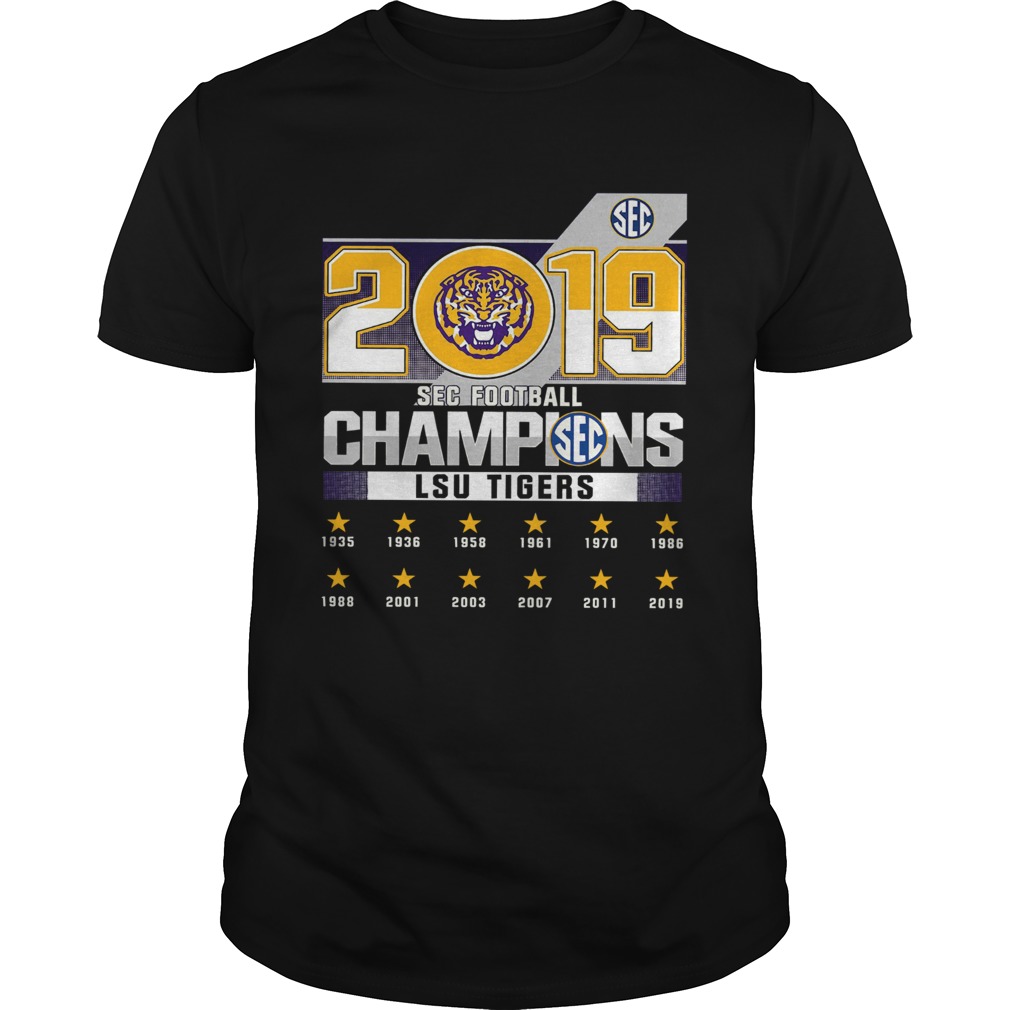 Lsu Tigers Sec football 2019 champions shirt