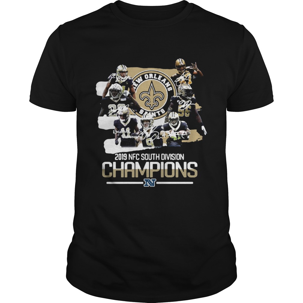 New Orleans Saints 2019 NFC South Division Champions signature shirt