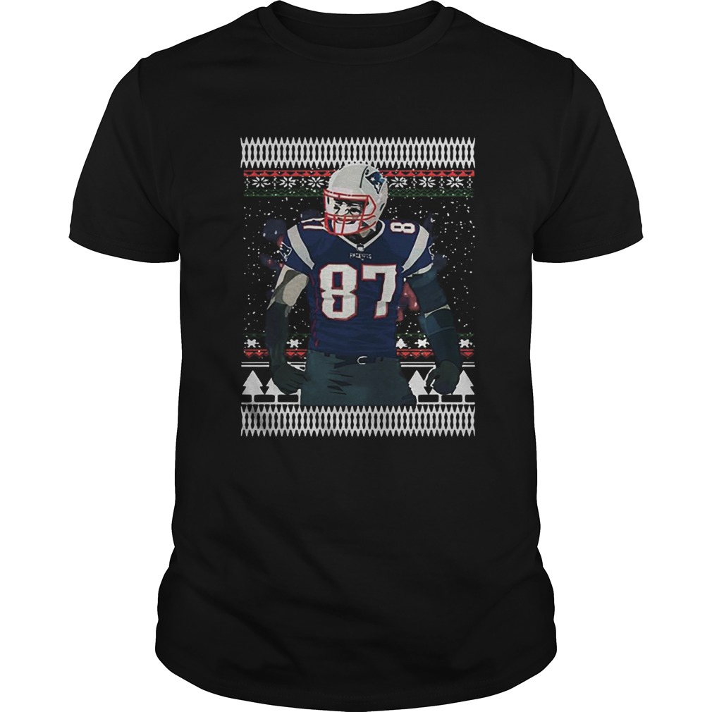 Rob Gronkowski 87 New England Patriots Ugly Christmas shirt