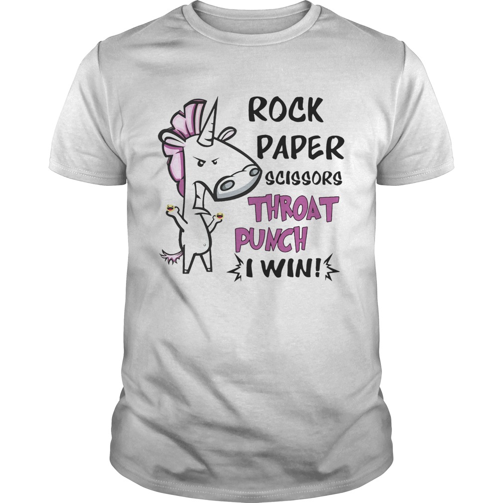 Rock Peper Scissors Throat Punch I Win shirt