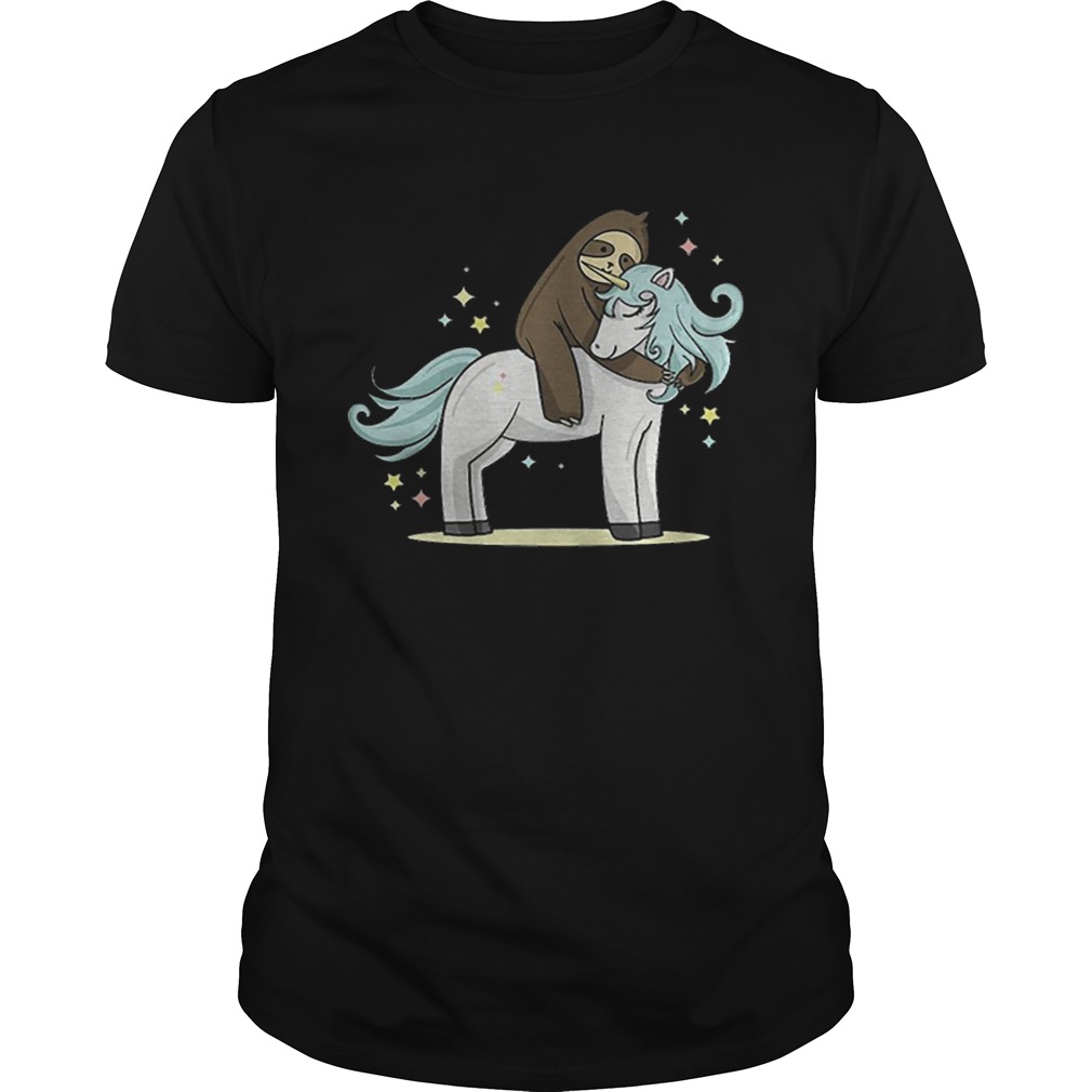 Sloth riding unicorn shirt