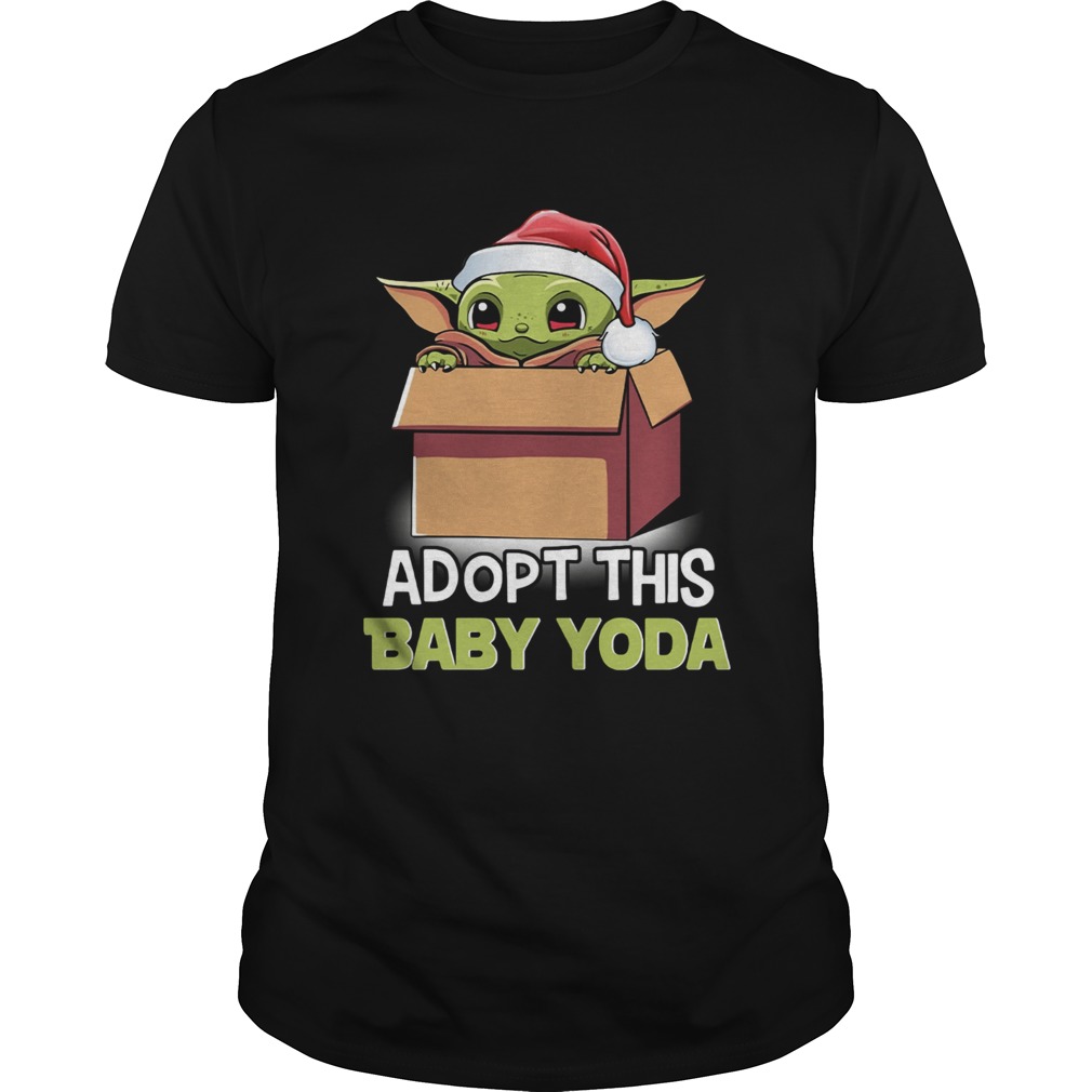 The Mandalorian Baby Yoda adopt this baby Yoda Christmas shirt