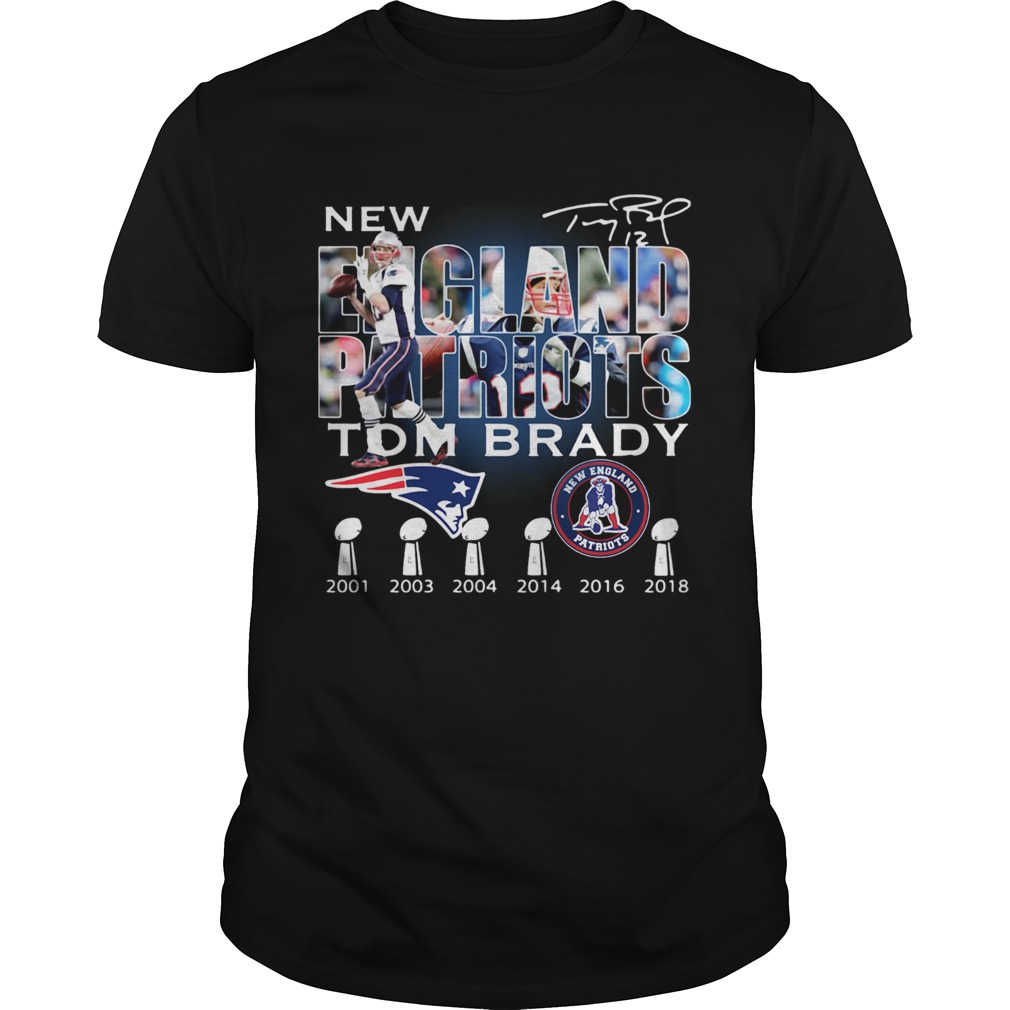 Tom Brady New England Patriots 6x Super Bowl Champion Signature shirt
