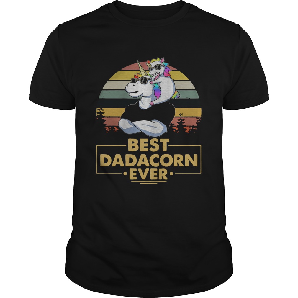 Unicorn Best Dadacorn Ever Vintage shirt