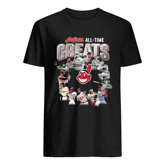 Indians All Time Greats Players Signatures Shirt