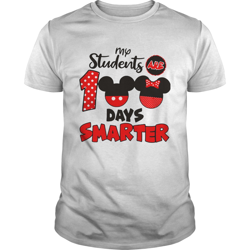 My Students Are 100 Days Smarter Mickey shirt