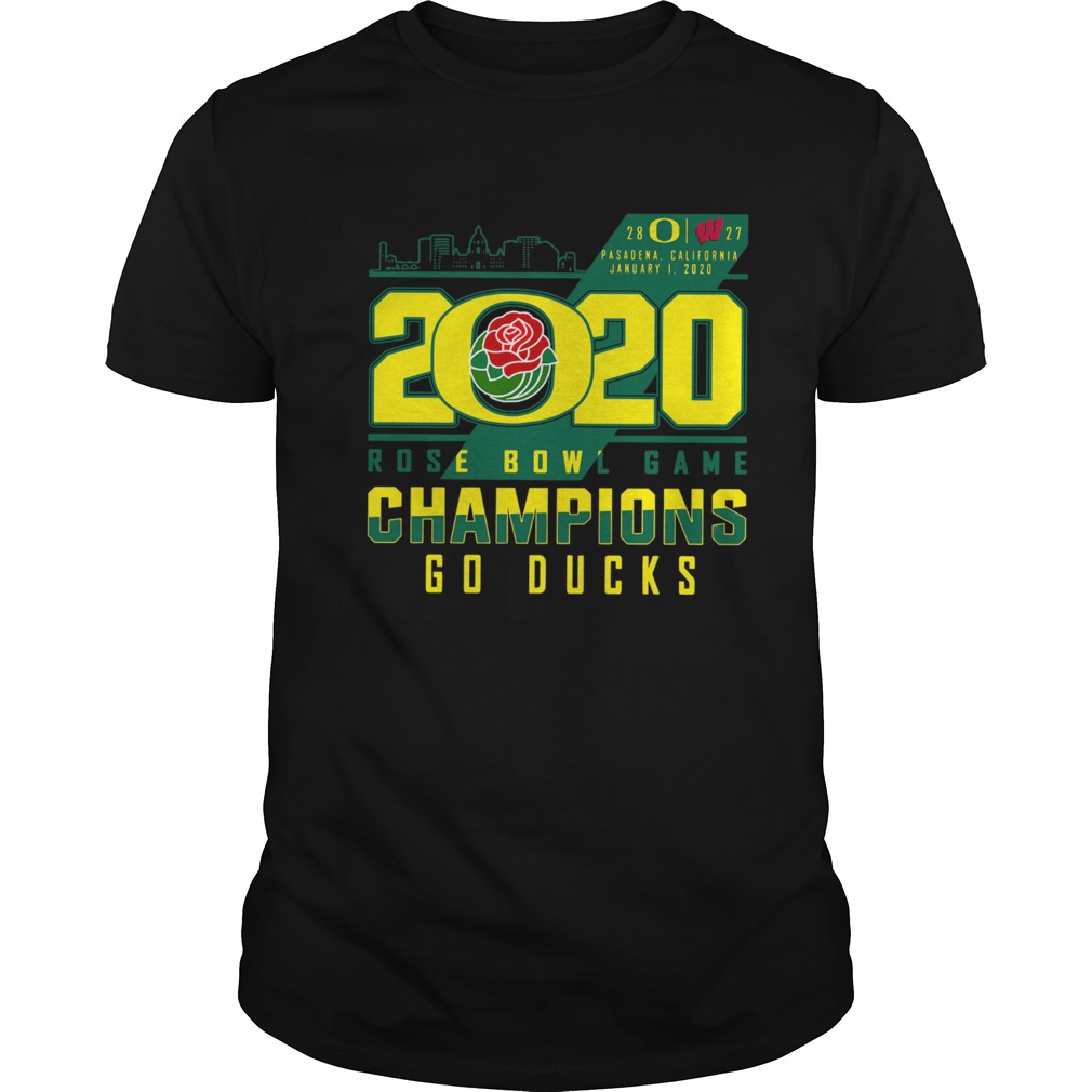 Oregon Ducks 2020 Rose Bowl Game Champions Go Ducks shirt