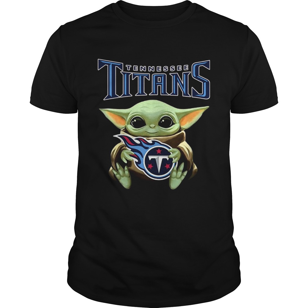 Star Wars Baby Yoda hug Tennessee Titans shirt