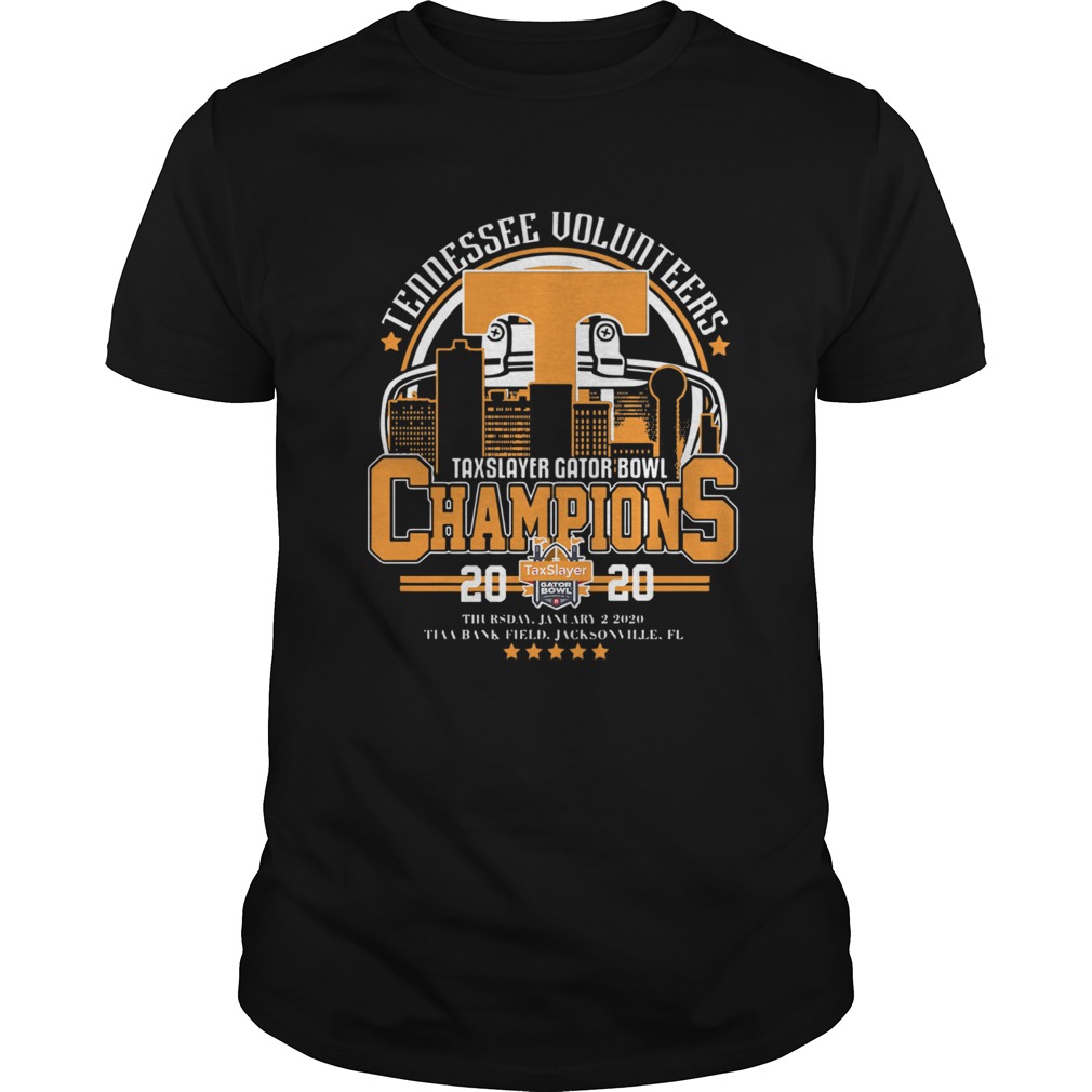 Tennessee volunteers Taxslayer Gator bowl Champions 2020 shirt