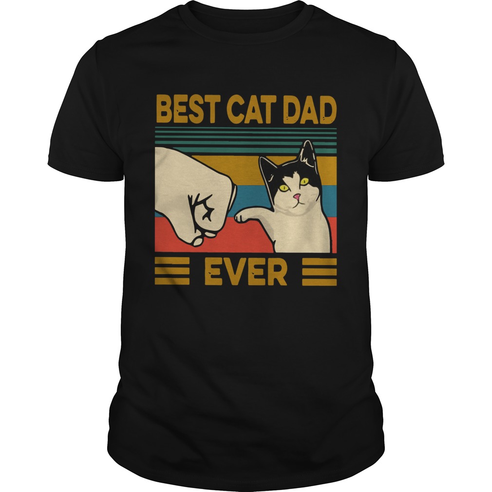 Vintage Best Cat Dad Ever shirt