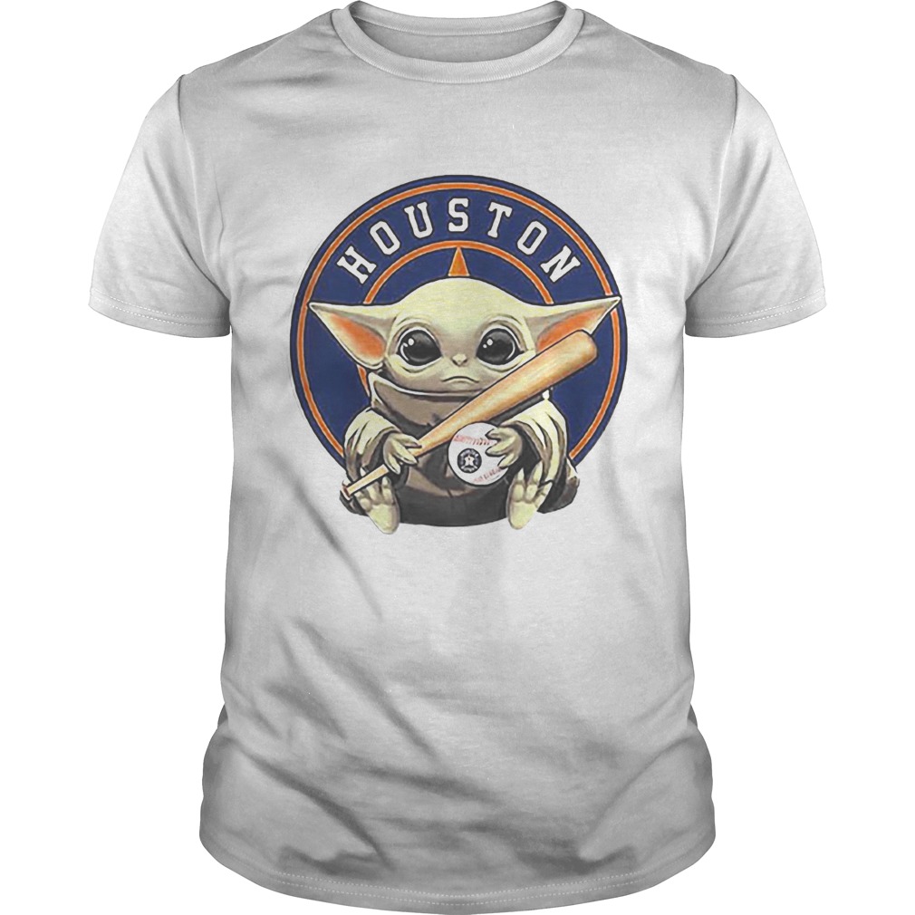 Baby Yoda Houston Astros Baseball Logo shirt - Kingteeshop