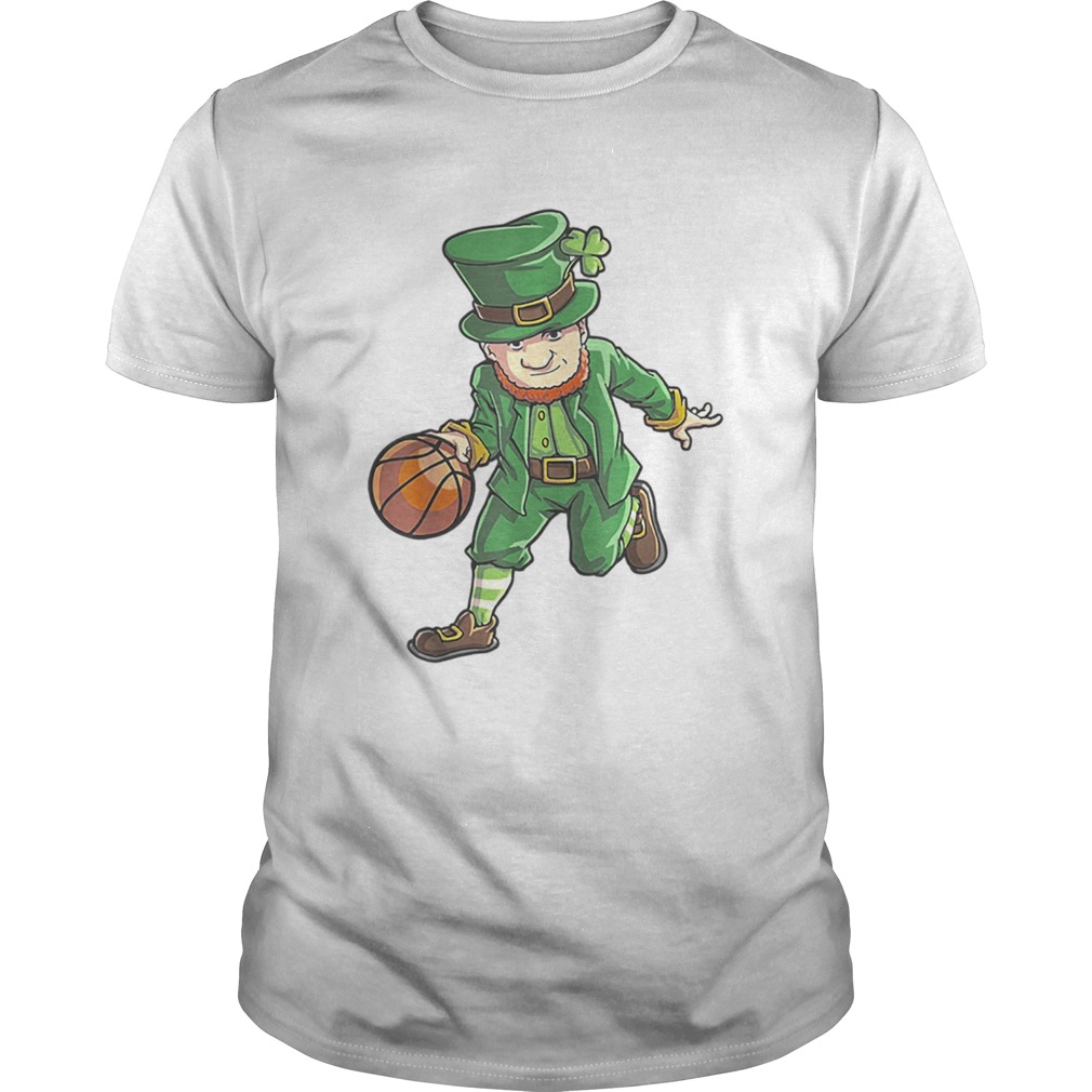 Basketball Leprechaun St Patricks Day Boys Kids Men Sports shirt