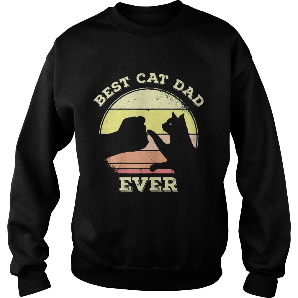 Best Cat Dad Ever Funny Cat Lover Sweatshirt