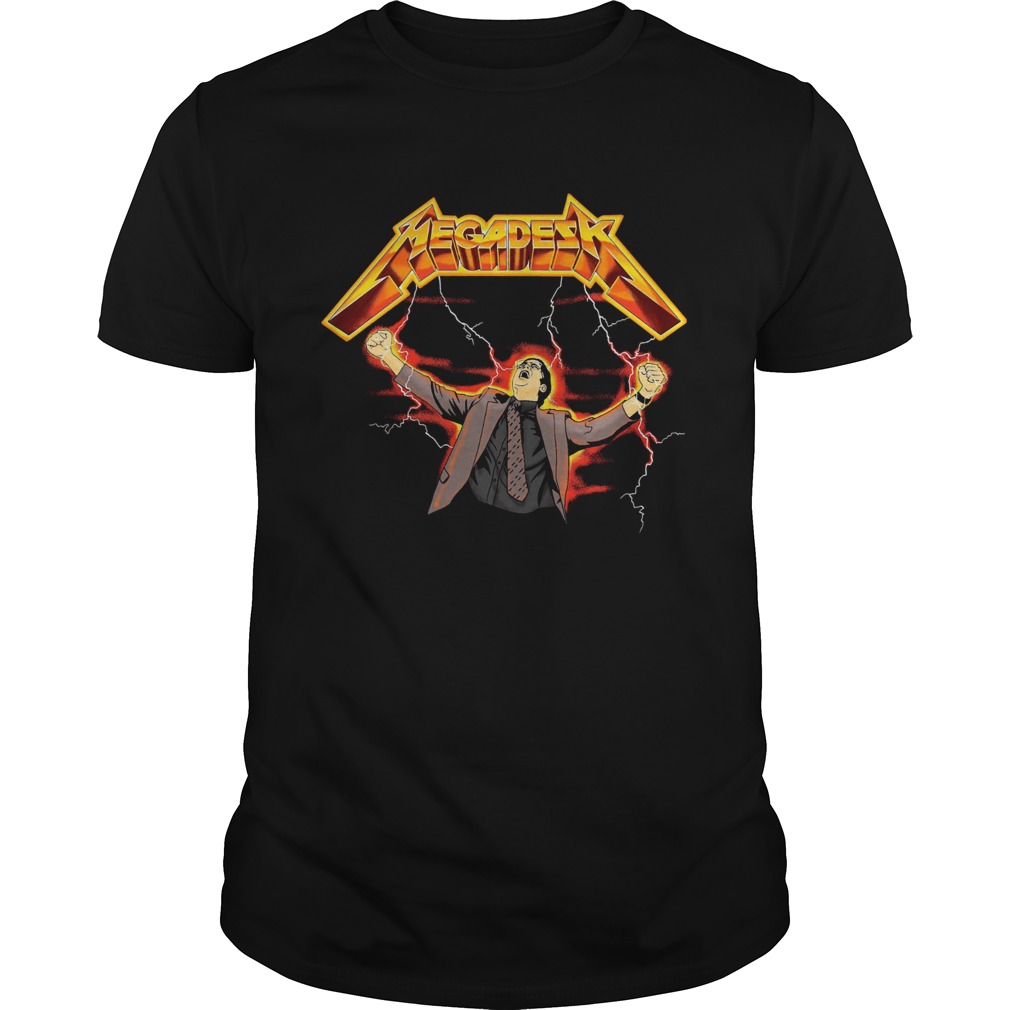 Dwight Schrute Metallica Megadesk shirt