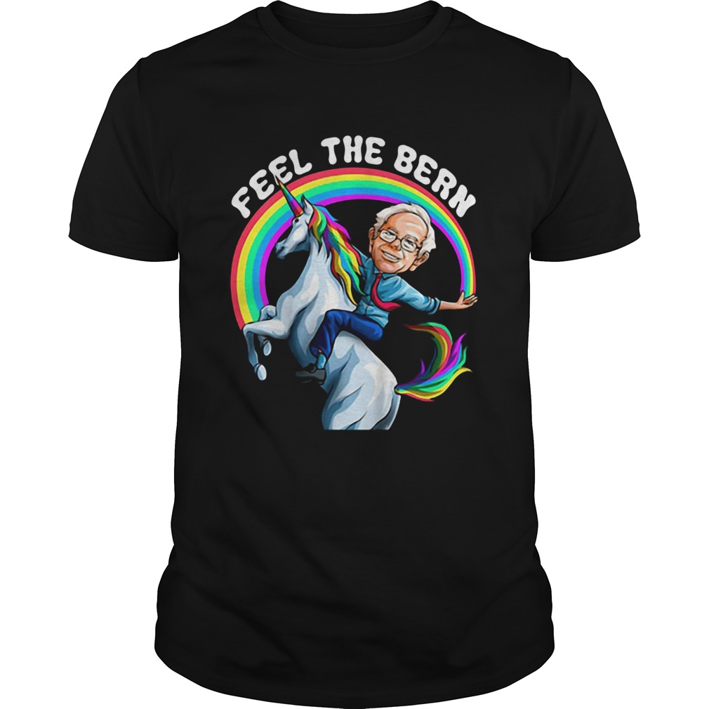Feel the Bernie Shirt Riding Unicorn shirt