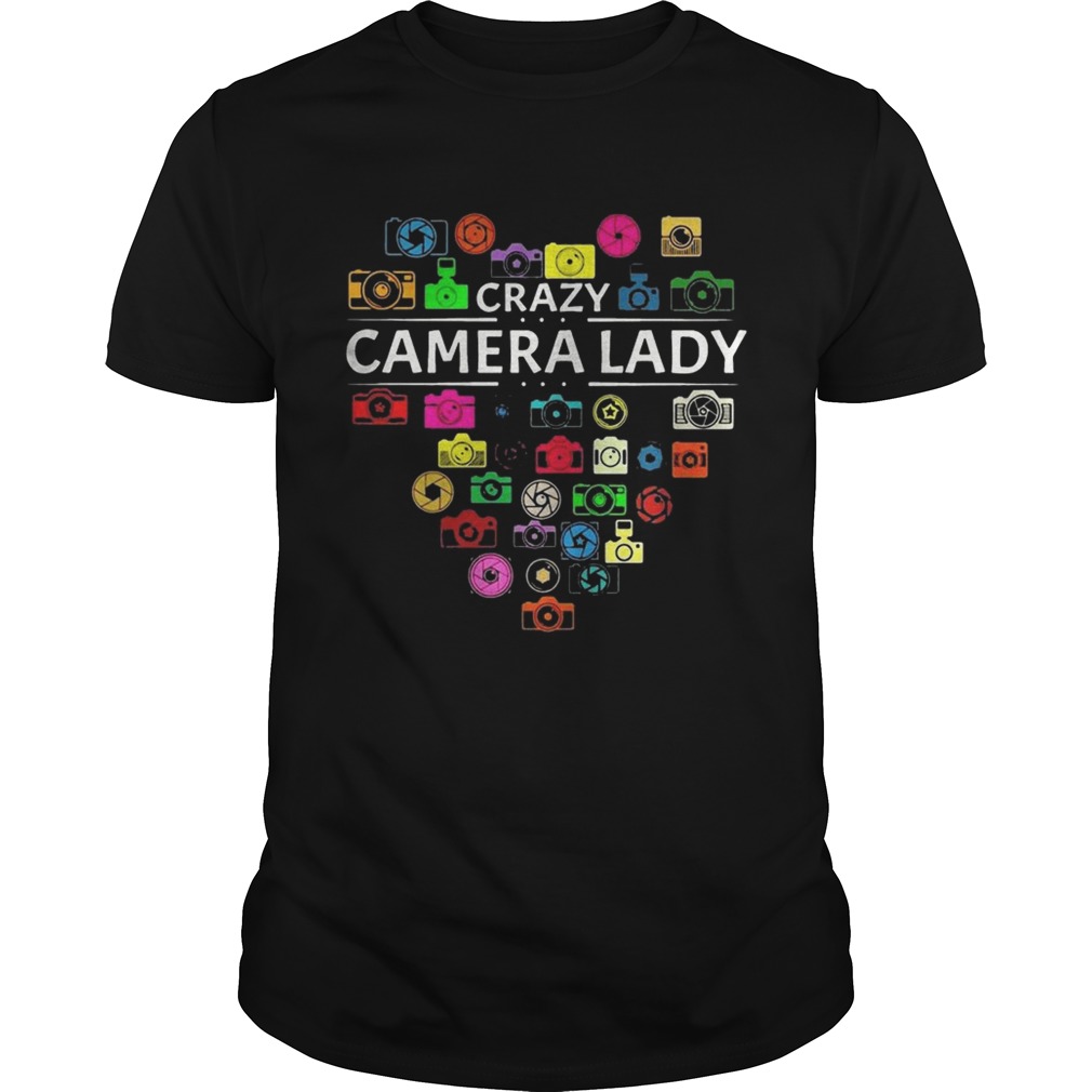Heart Crazy Camera Lady shirt
